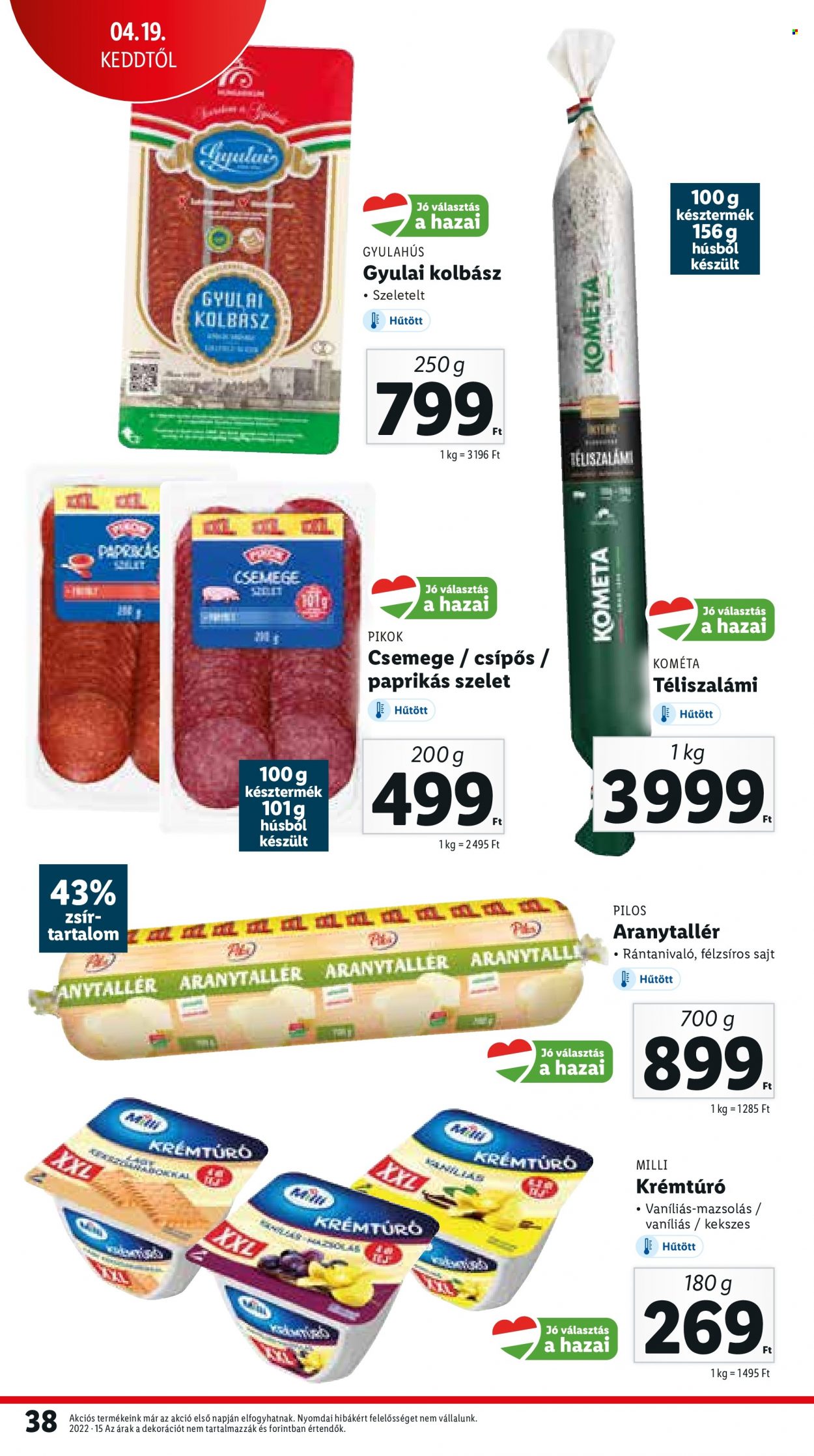 Lidl akciós újságok - 2022.04.13 - 2022.04.16. Oldal 38