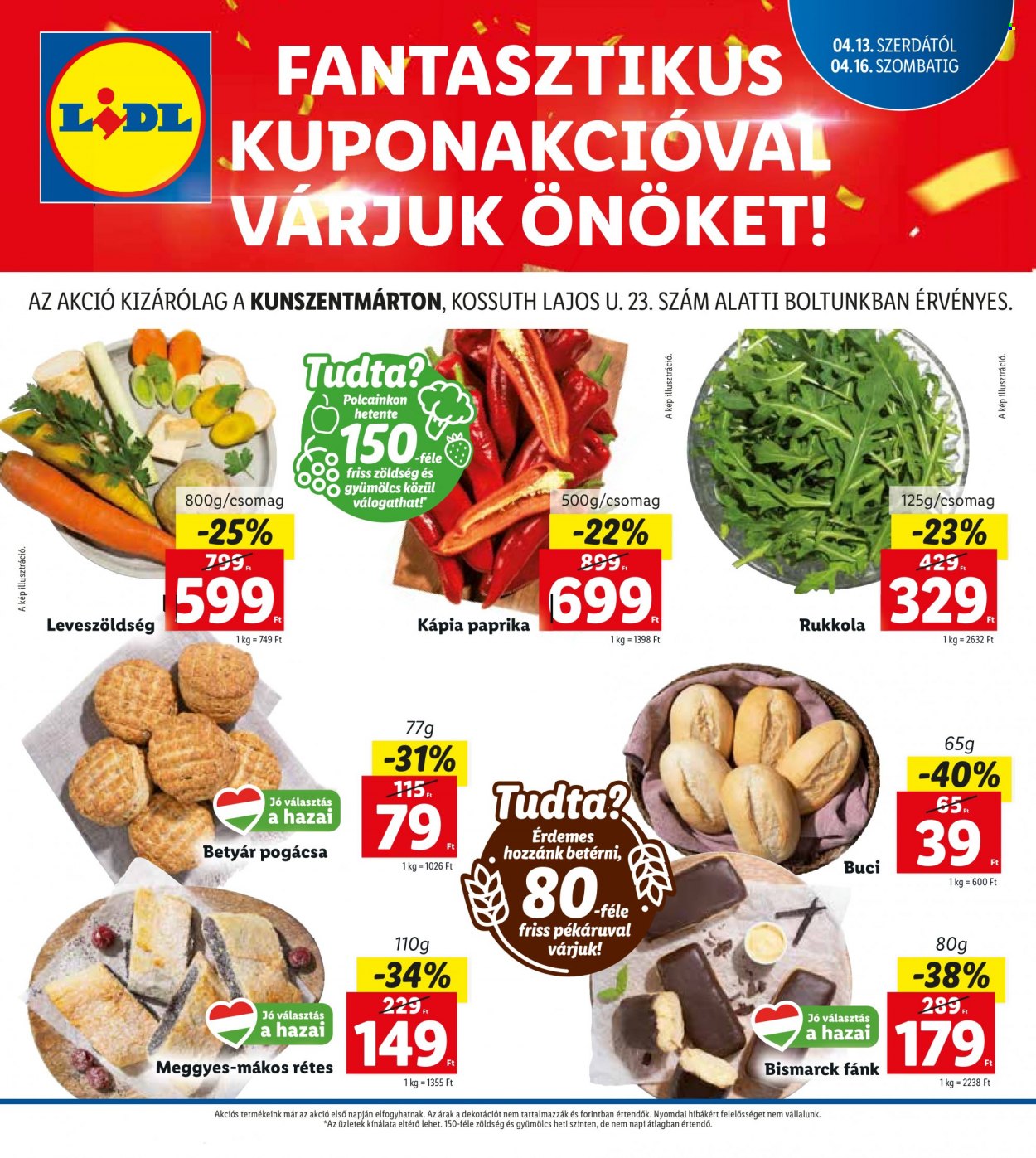 Lidl akciós újságok - 2022.04.13 - 2022.04.16. Oldal 1