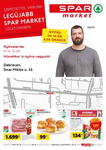 Újság SPAR market - 2022.04.14 - 2022.04.19.