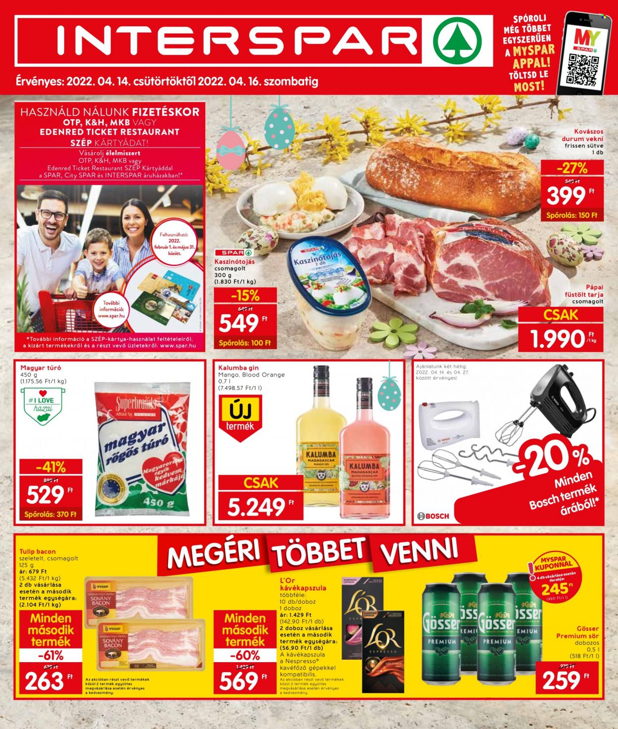 INTERSPAR akciós újságok - 2022.04.14 - 2022.04.16. Oldal 1