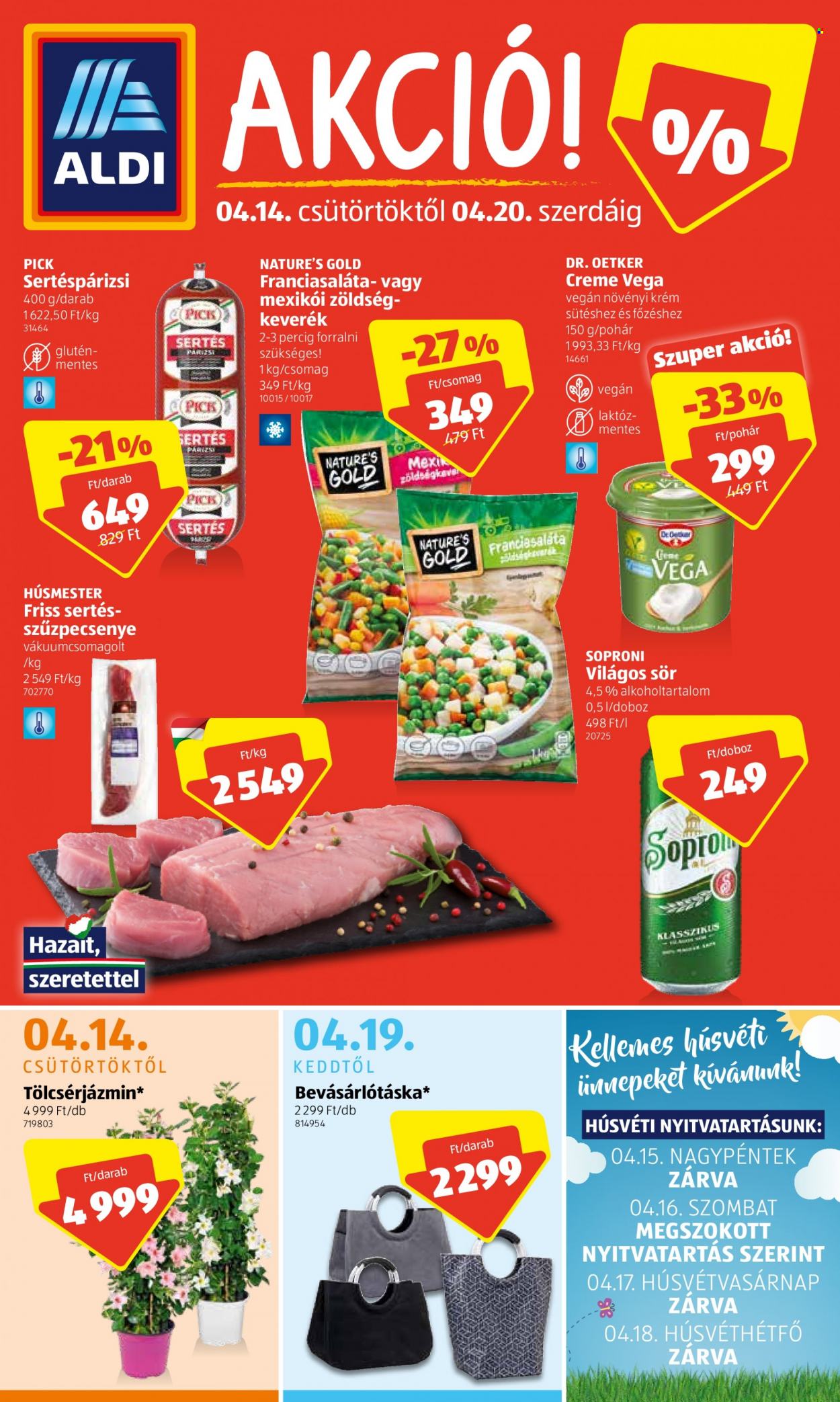 Aldi akciós újságok - 2022.04.14 - 2022.04.20. Oldal 1