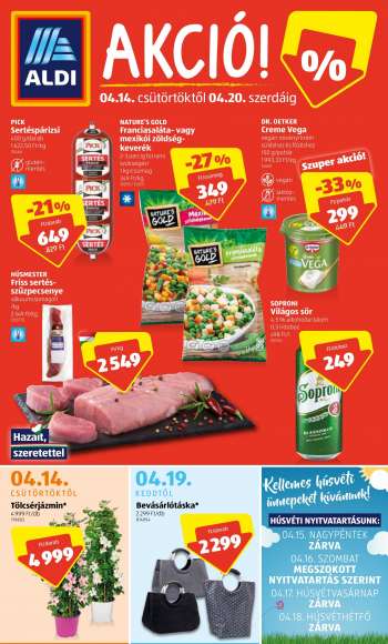 Újság Aldi - 2022.04.14 - 2022.04.20.