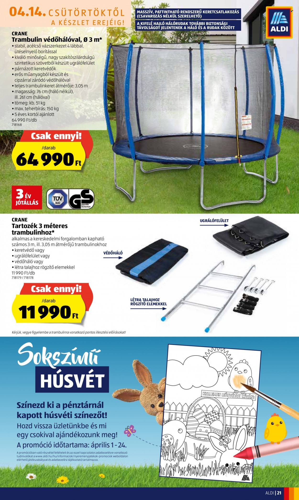 Aldi akciós újságok - 2022.04.14 - 2022.04.20. Oldal 21