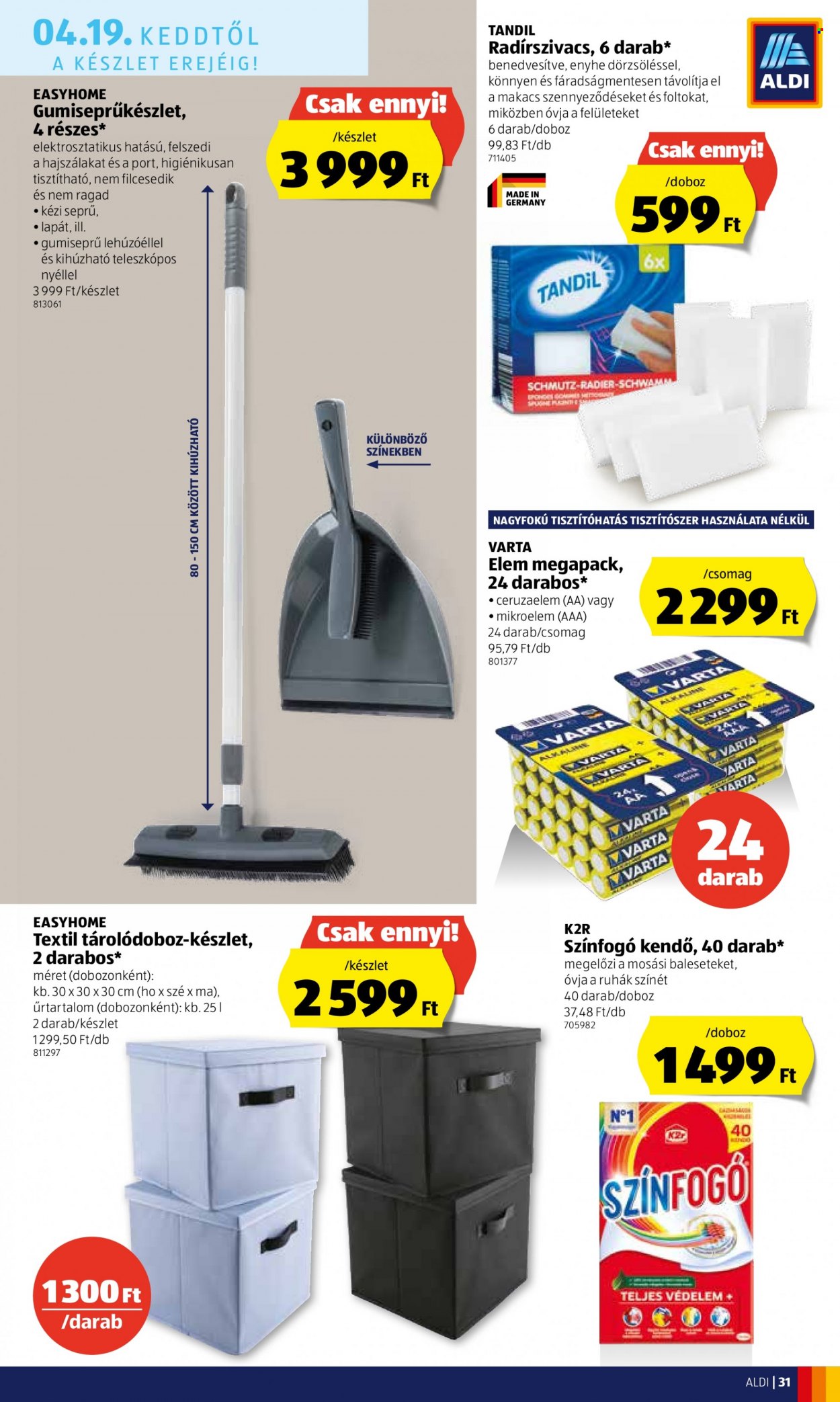 Aldi akciós újságok - 2022.04.14 - 2022.04.20. Oldal 31