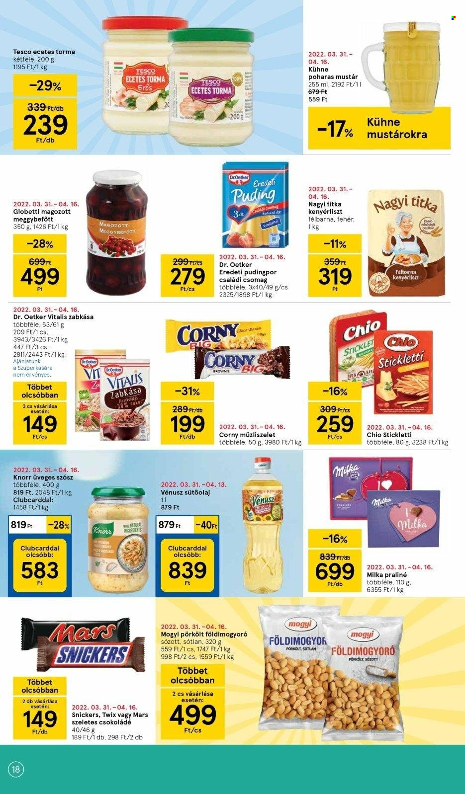 TESCO akciós újságok - 2022.04.07 - 2022.04.12. Oldal 18