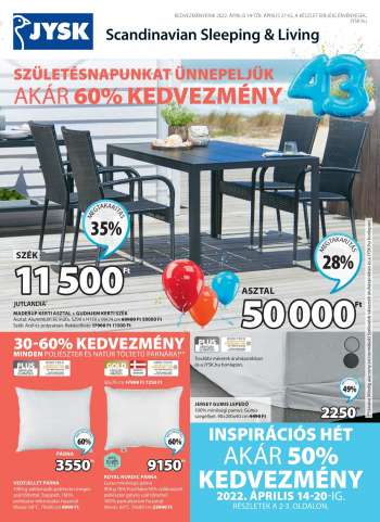 Újság JYSK - 2022.04.14 - 2022.04.27.