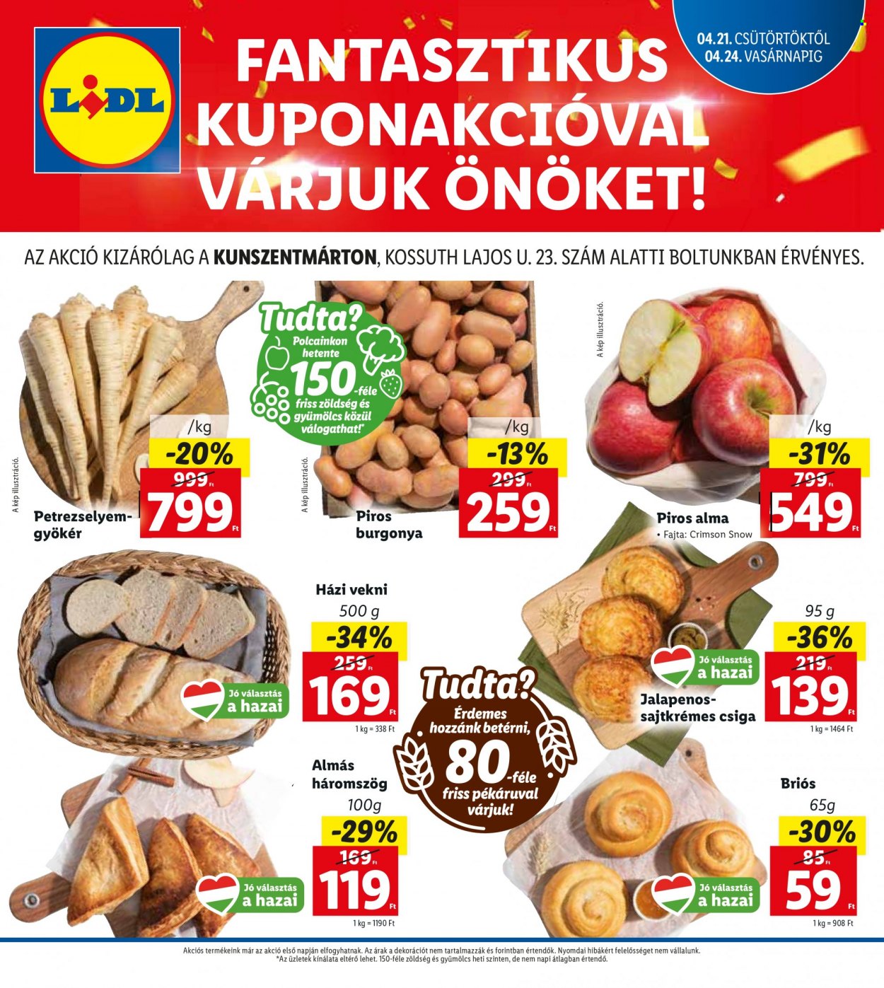 Lidl akciós újságok - 2022.04.21 - 2022.04.24. Oldal 1