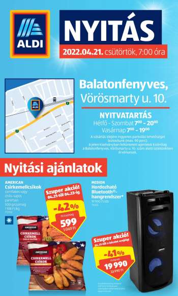 Újság Aldi - 2022.04.21 - 2022.04.23.
