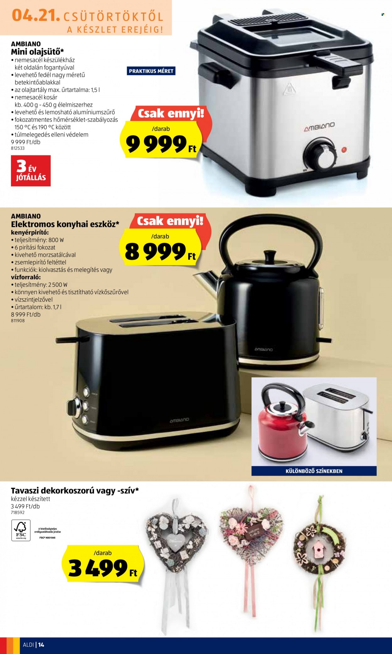 Aldi akciós újságok - 2022.04.21 - 2022.04.27. Oldal 14