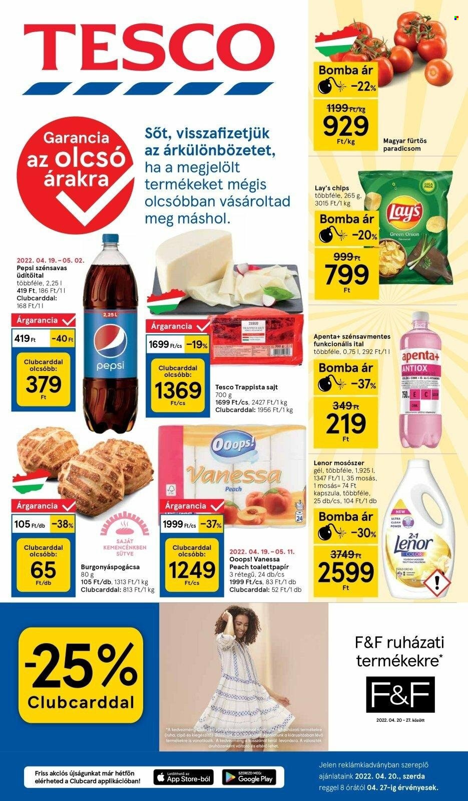 TESCO akciós újságok - 2022.04.20 - 2022.04.27. Oldal 1