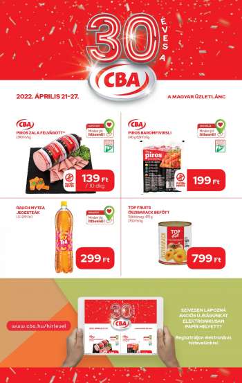 Újság CBA - 2022.04.21 - 2022.04.27.
