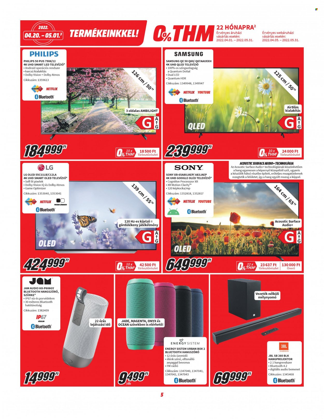 MediaMarkt akciós újságok - 2022.04.20 - 2022.05.01. Oldal 5