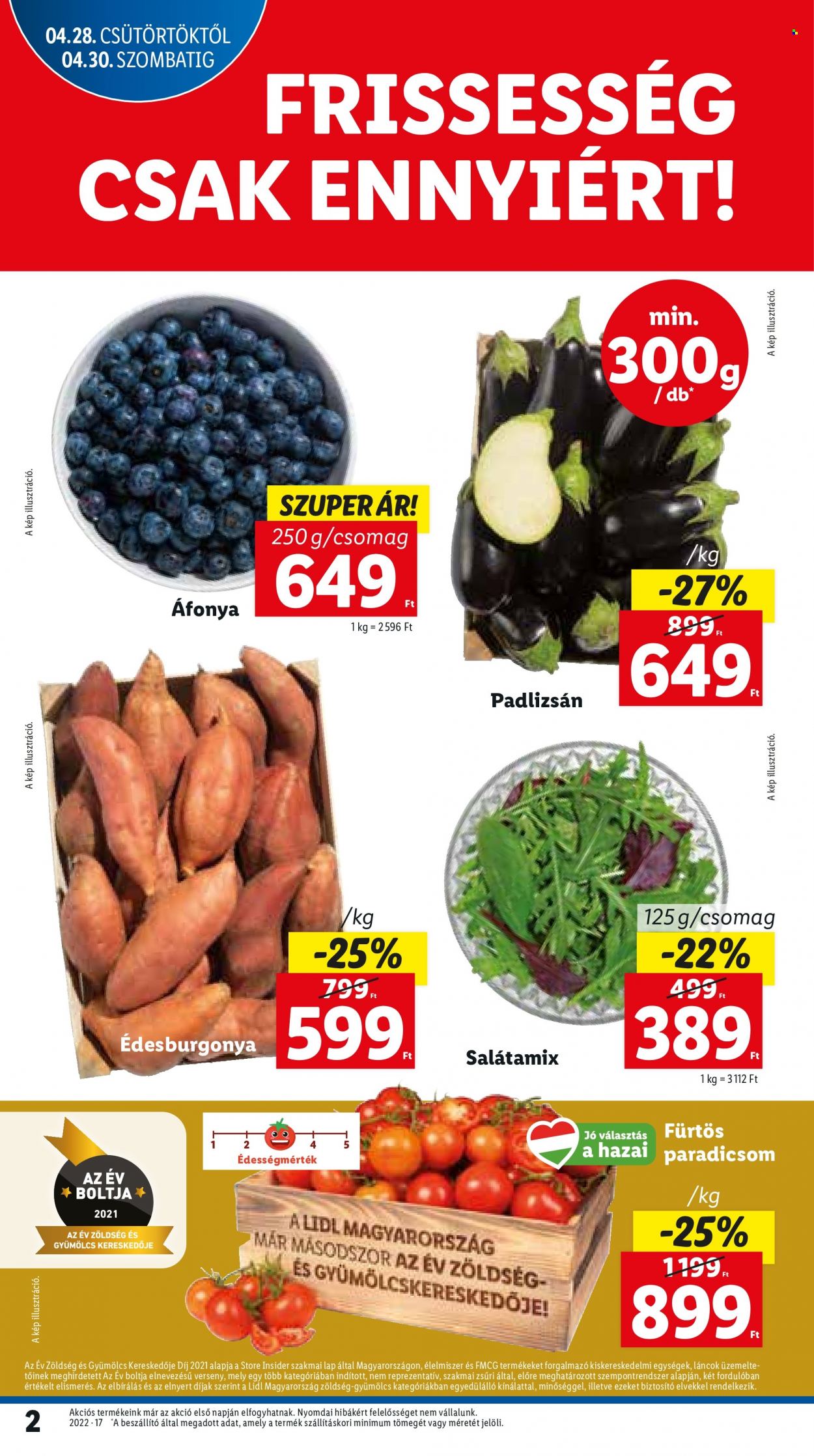 Lidl akciós újságok - 2022.04.28 - 2022.05.04. Oldal 2