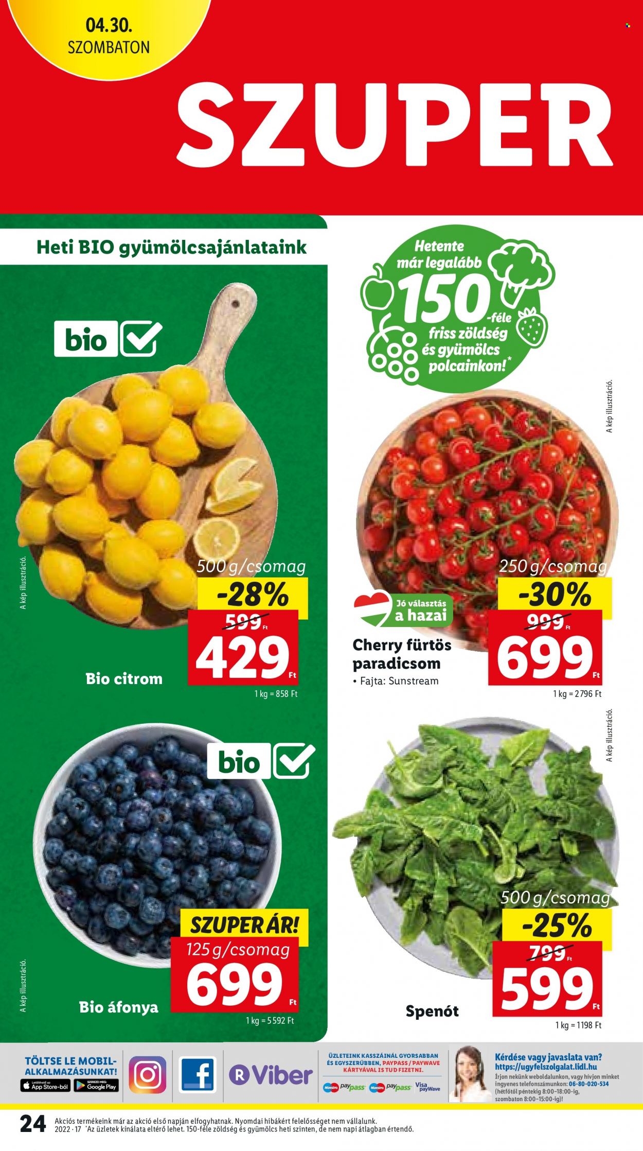Lidl akciós újságok - 2022.04.28 - 2022.05.04. Oldal 24