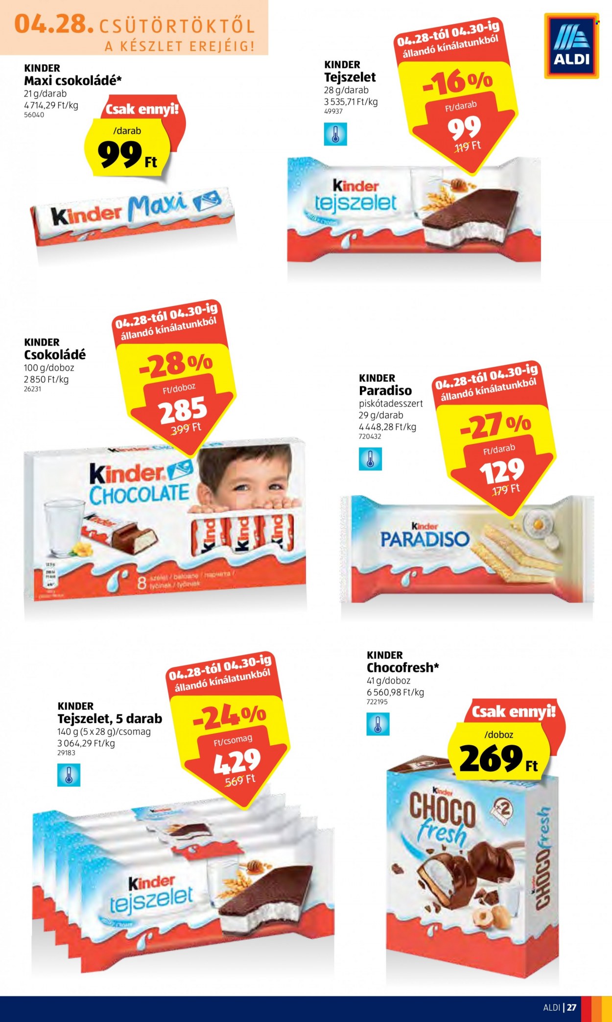 Aldi akciós újságok - 2022.04.28 - 2022.05.04. Oldal 27
