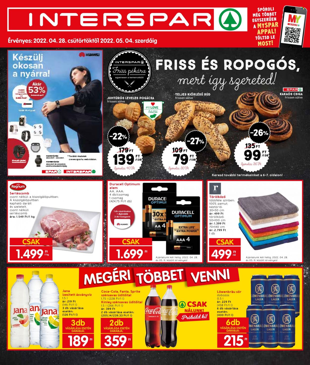 INTERSPAR akciós újságok - 2022.04.28 - 2022.05.04. Oldal 1
