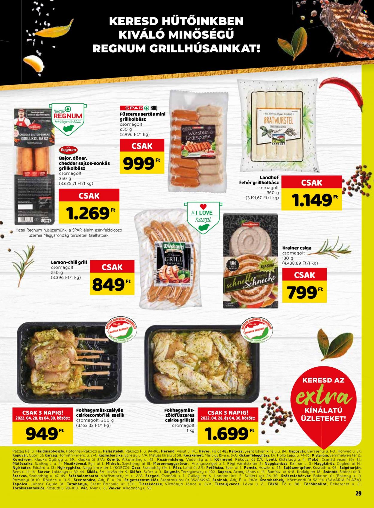 SPAR akciós újságok - 2022.04.28 - 2022.05.04. Oldal 2