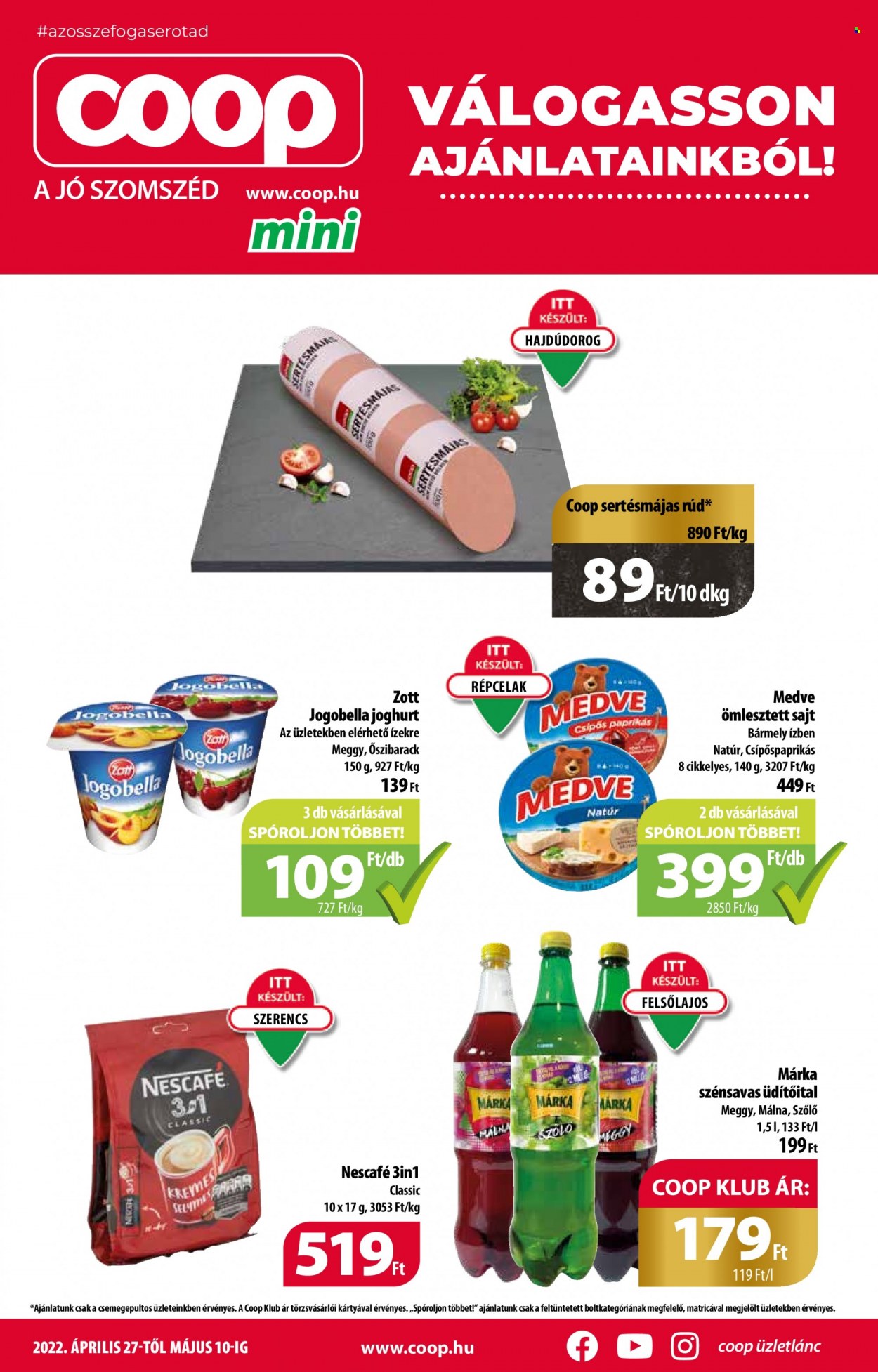 Coop akciós újságok - 2022.04.27 - 2022.05.10. Oldal 1