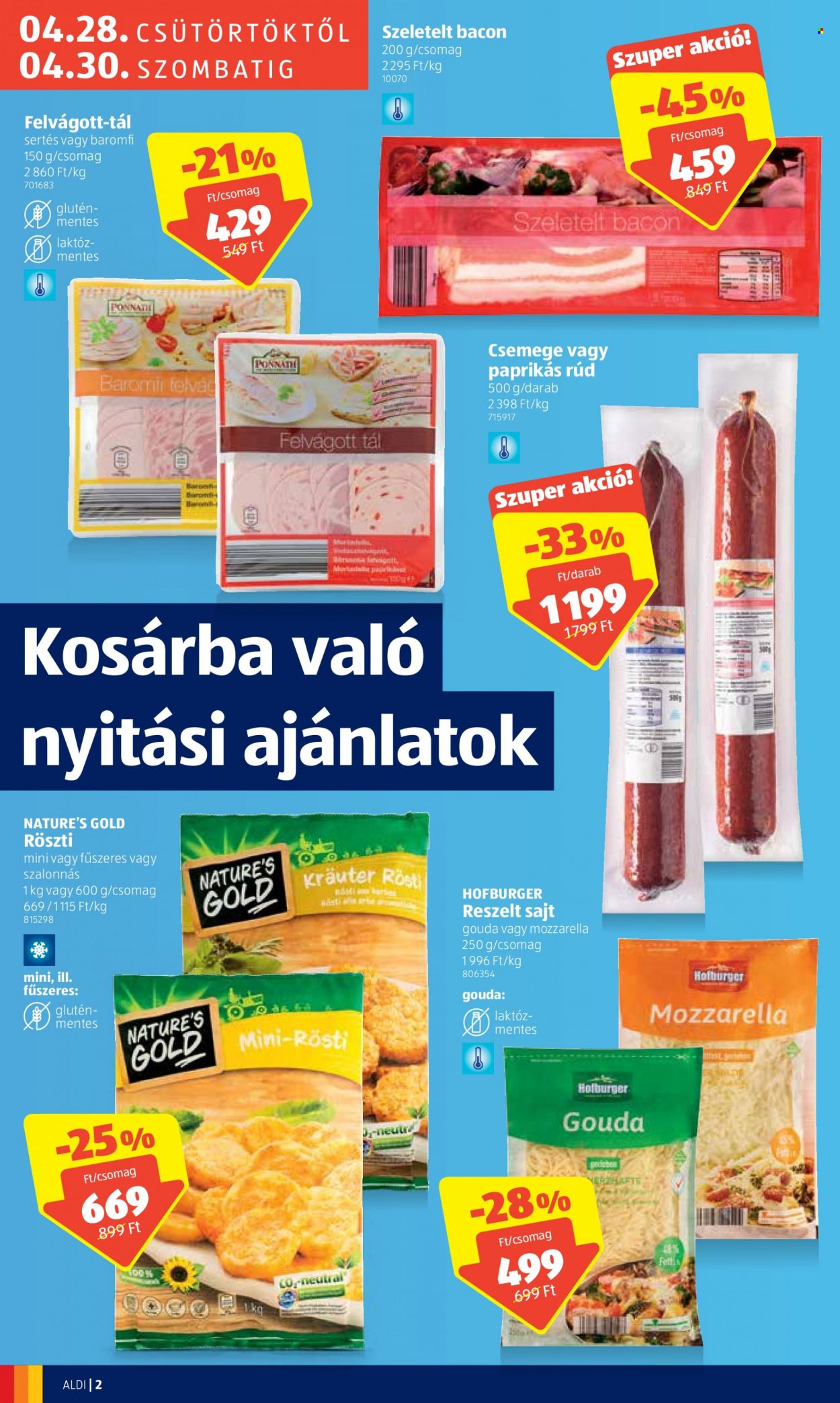 Aldi akciós újságok - 2022.04.28 - 2022.04.30. Oldal 2
