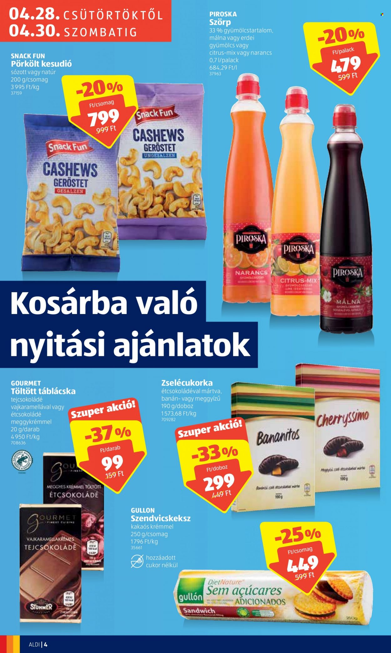 Aldi akciós újságok - 2022.04.28 - 2022.04.30. Oldal 4
