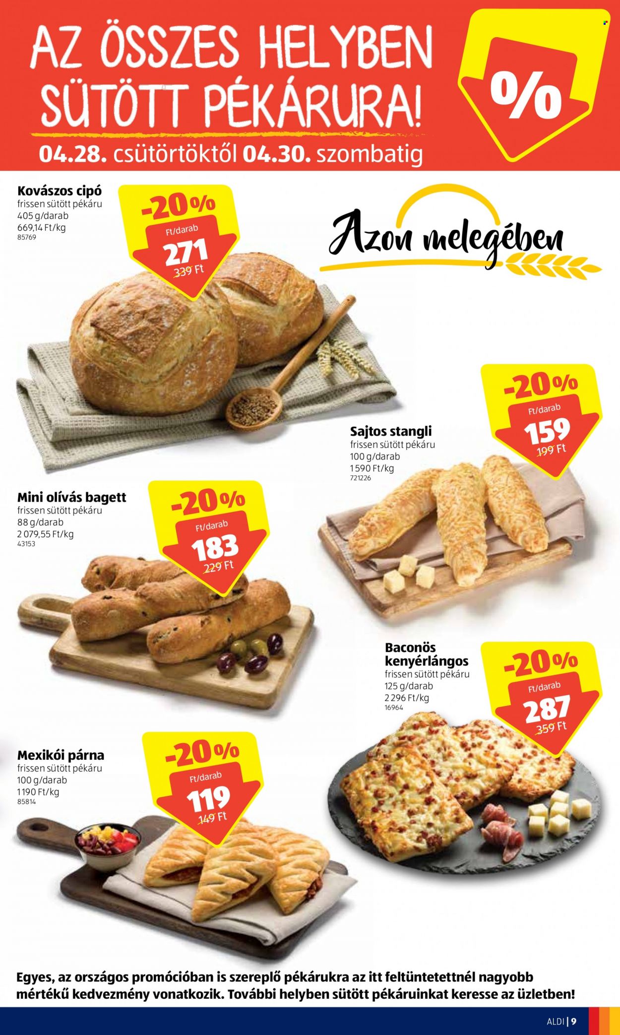 Aldi akciós újságok - 2022.04.28 - 2022.04.30. Oldal 9