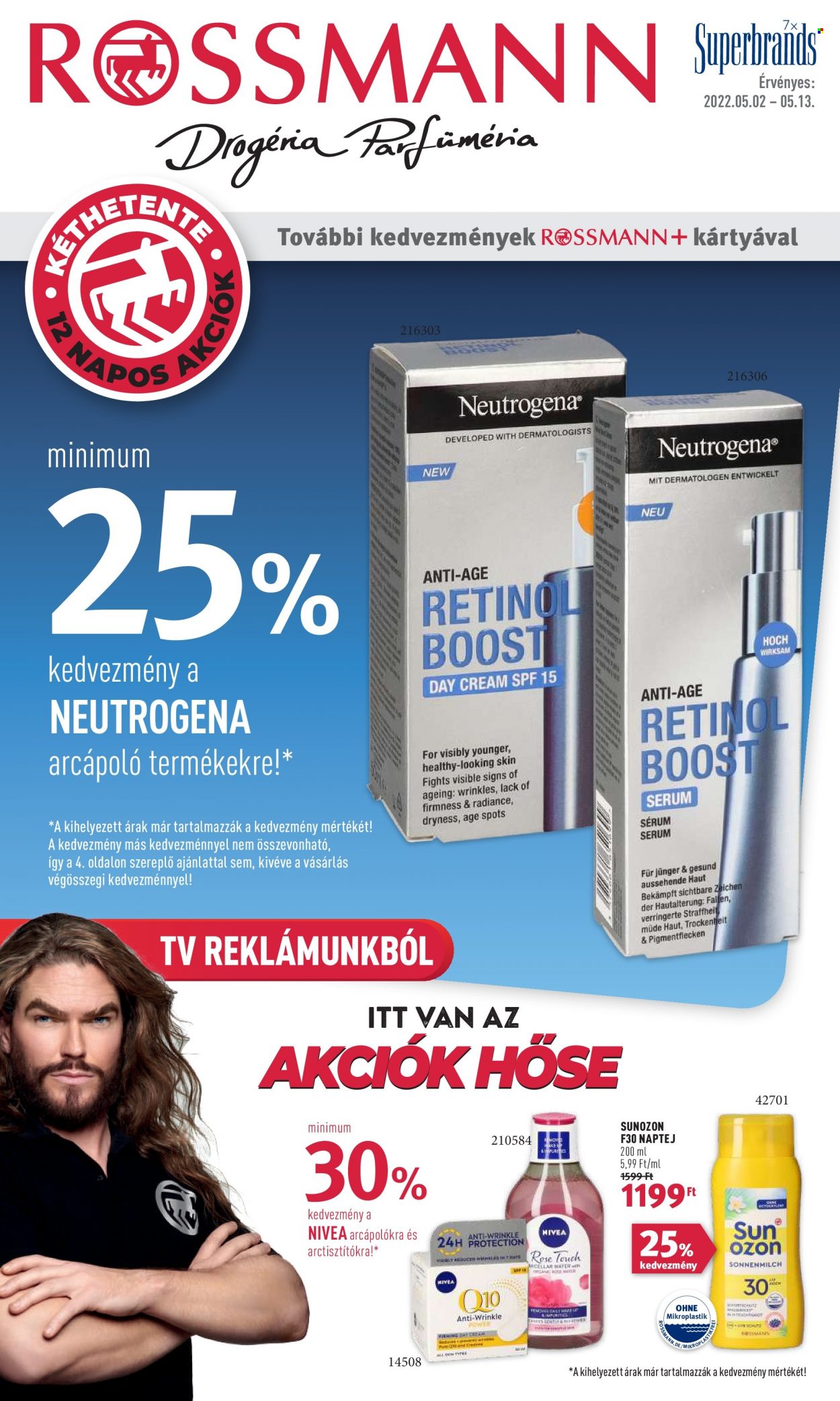 Rossmann akciós újságok - 2022.05.02 - 2022.05.13. Oldal 1