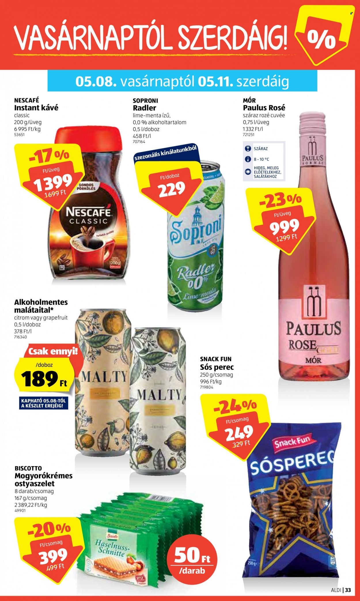 Aldi akciós újságok - 2022.05.05 - 2022.05.11. Oldal 33