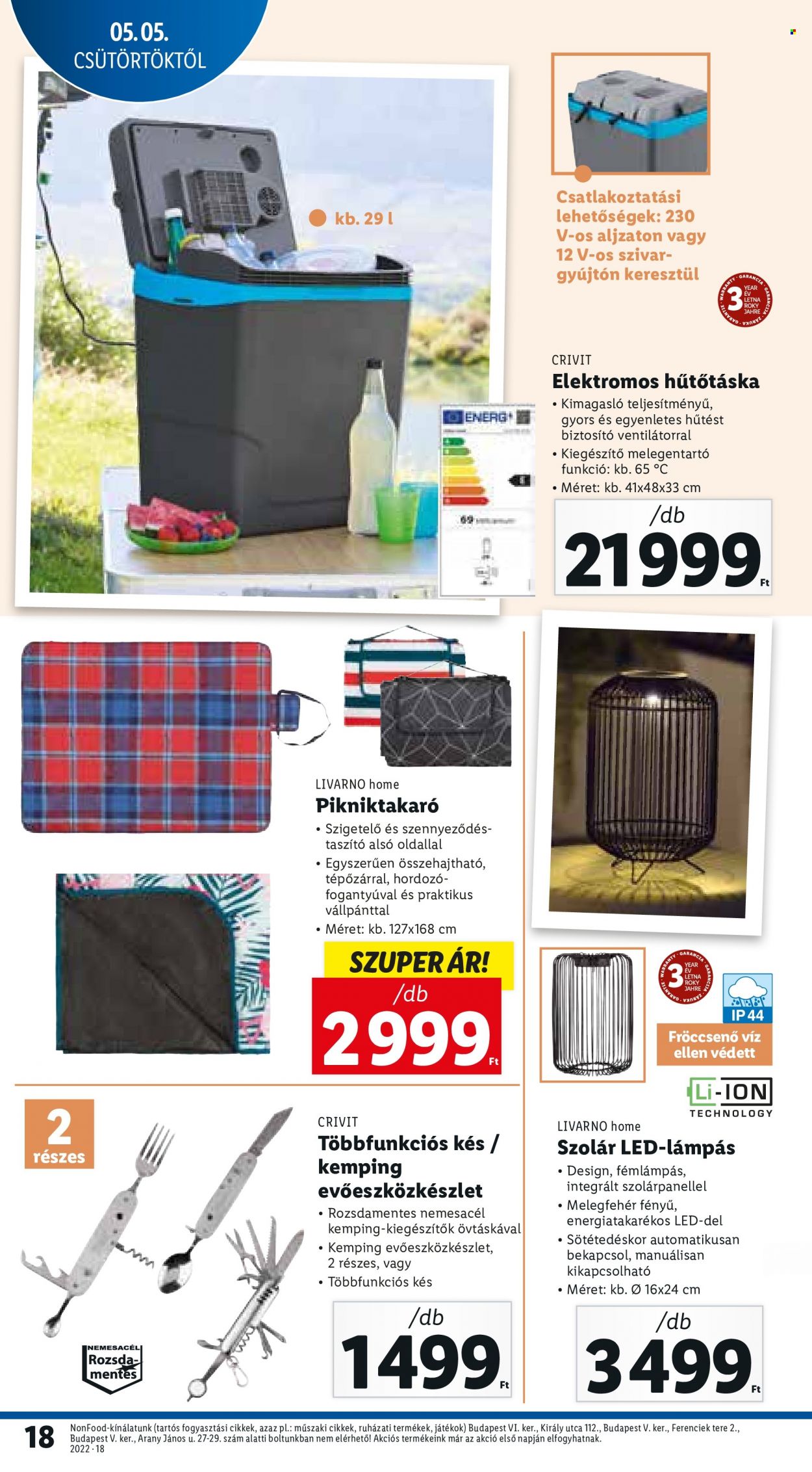Lidl akciós újságok - 2022.05.05 - 2022.05.11. Oldal 18