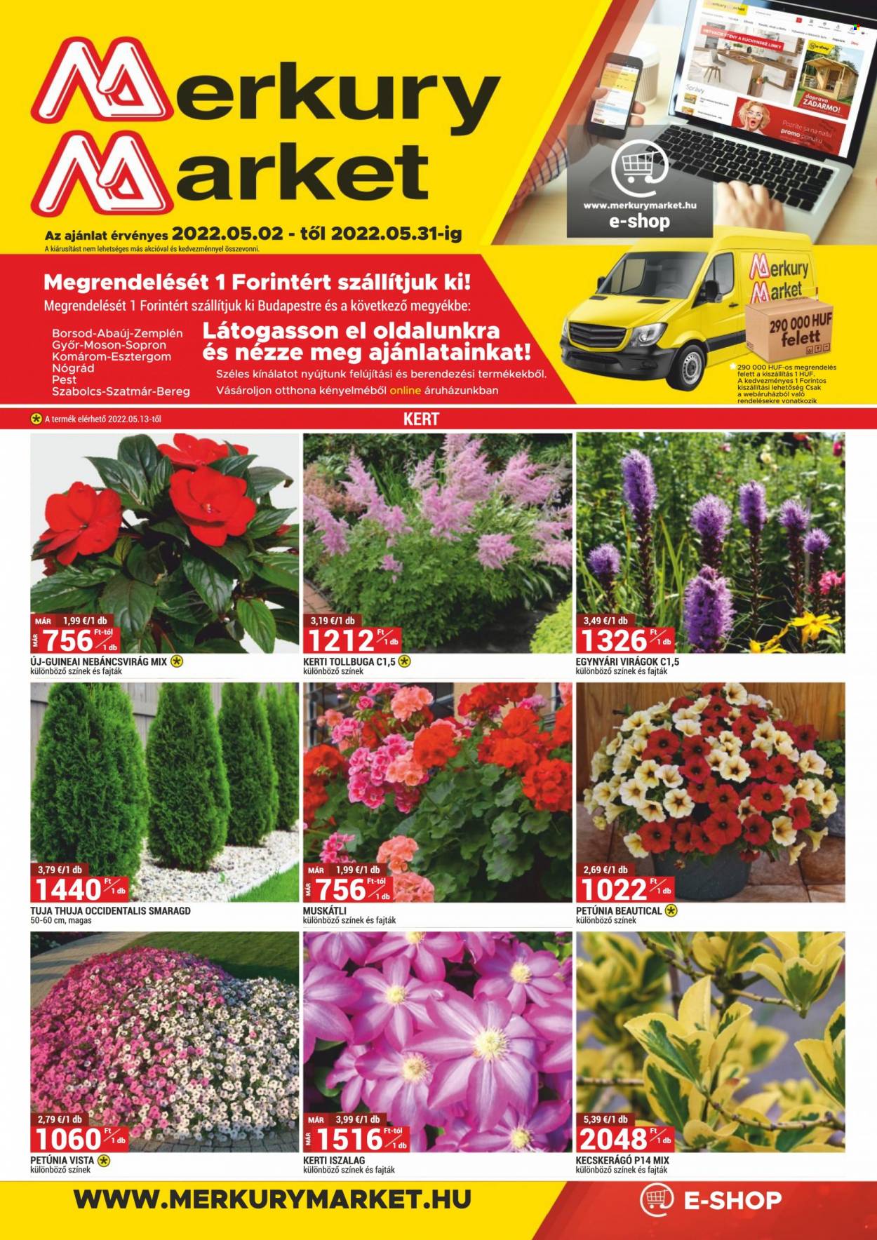 Merkury Market akciós újságok - 2022.05.02 - 2022.05.31. Oldal 1