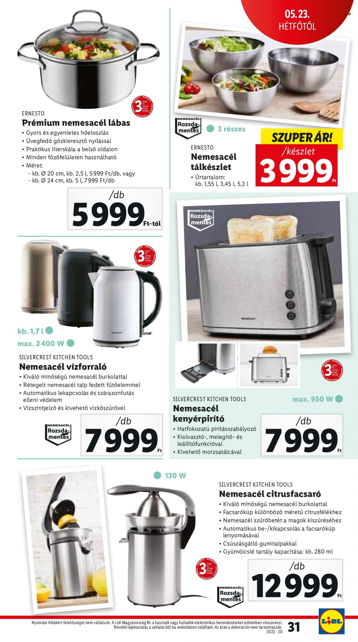 Lidl akciós újságok - 2022.05.19 - 2022.05.25. Oldal 31