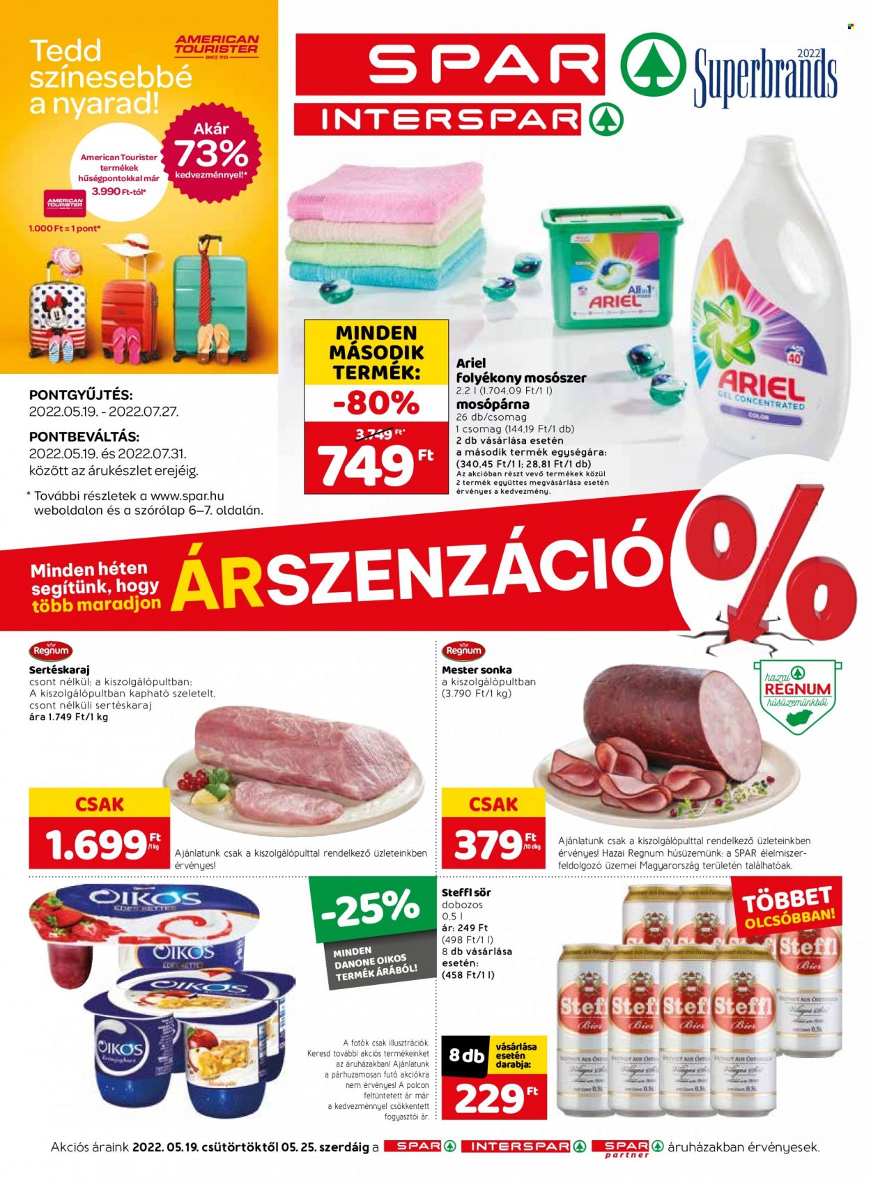 SPAR akciós újságok - 2022.05.19 - 2022.05.25. Oldal 1
