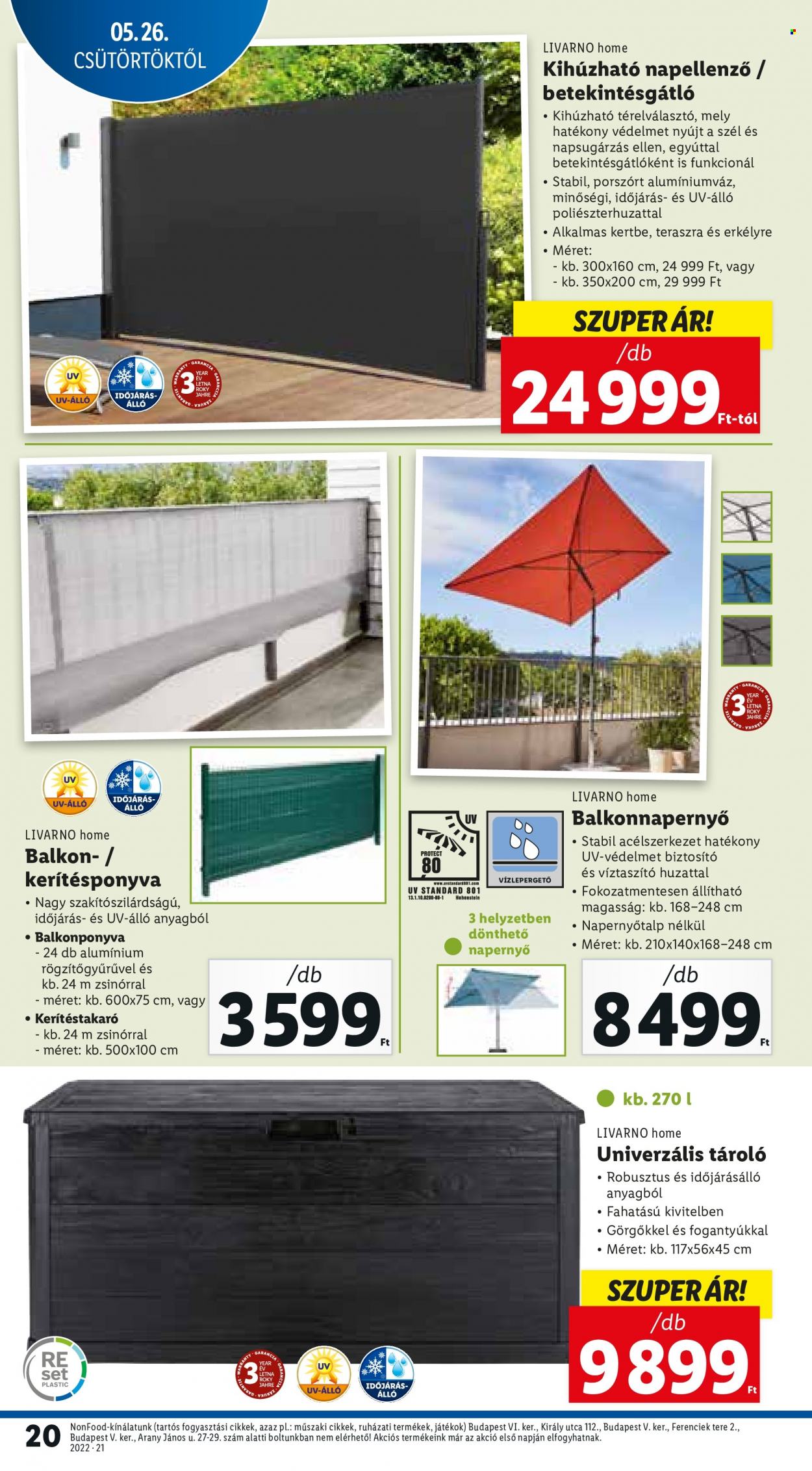 Lidl akciós újságok - 2022.05.26 - 2022.06.01. Oldal 20