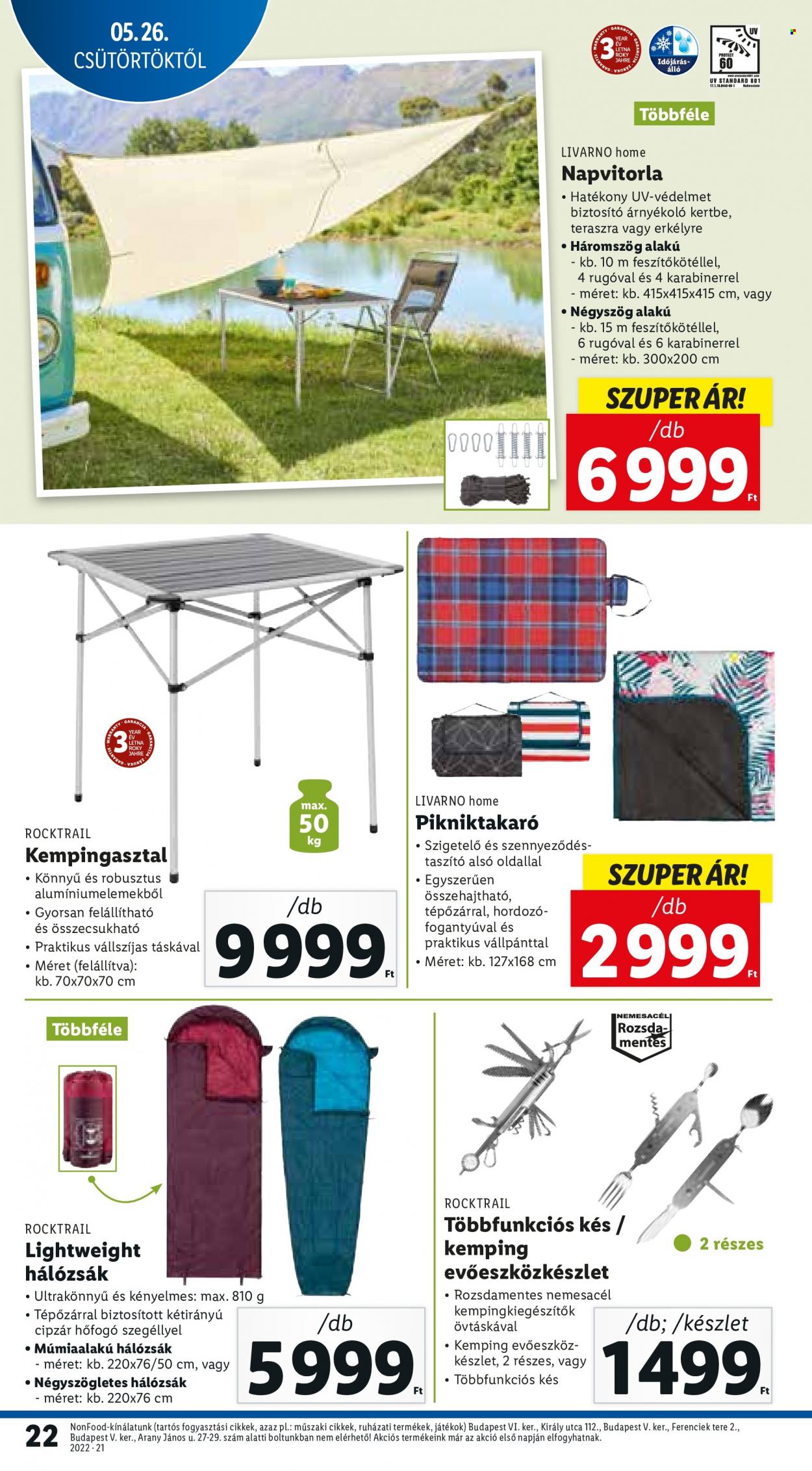 Lidl akciós újságok - 2022.05.26 - 2022.06.01. Oldal 22