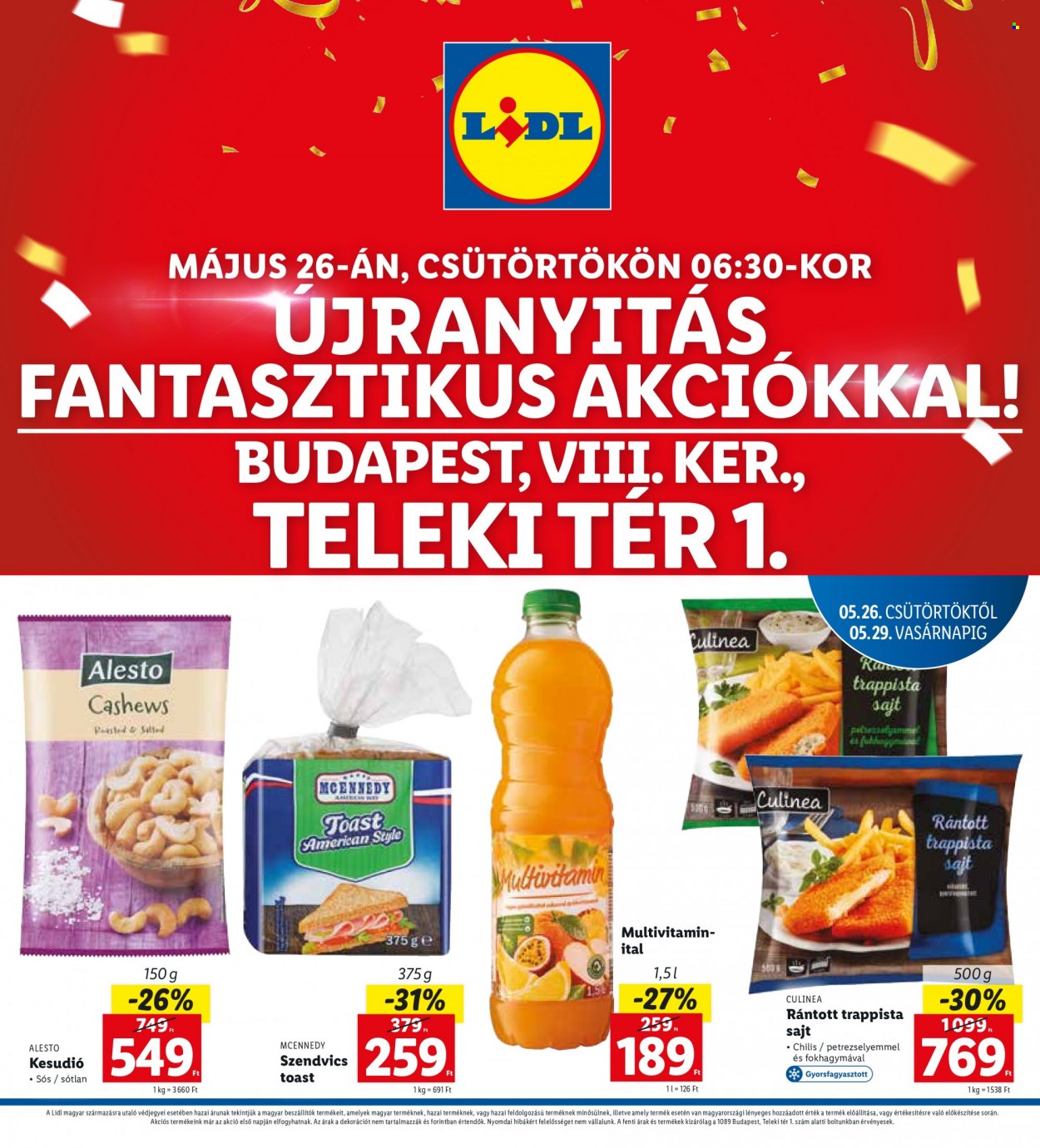 Lidl akciós újságok - 2022.05.26 - 2022.05.29. Oldal 1
