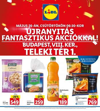 Újság Lidl - 2022.05.26 - 2022.05.29.
