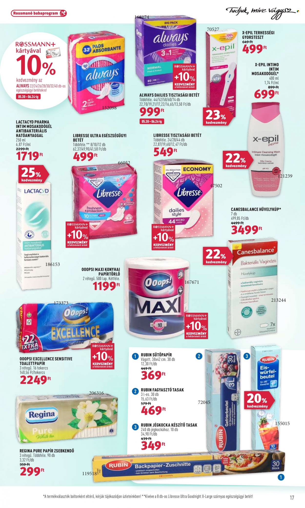Rossmann akciós újságok - 2022.05.30 - 2022.06.10. Oldal 17