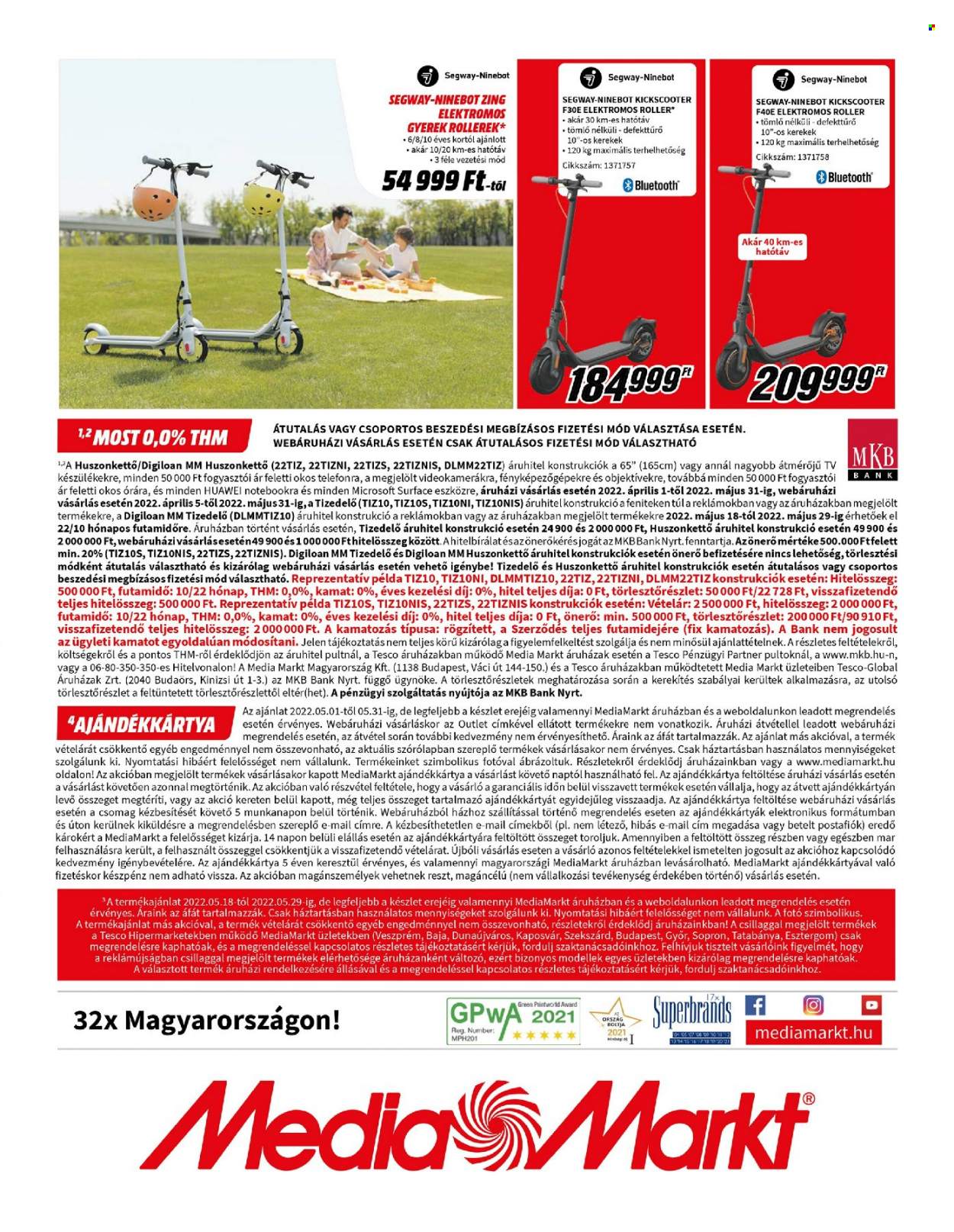 MediaMarkt akciós újságok - 2022.05.18 - 2022.05.29. Oldal 12