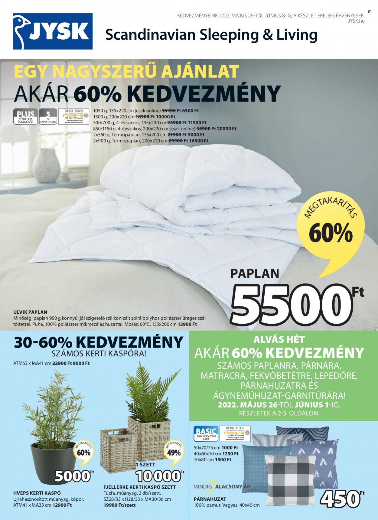 JYSK akciós újságok - 2022.05.26 - 2022.06.08. Oldal 1