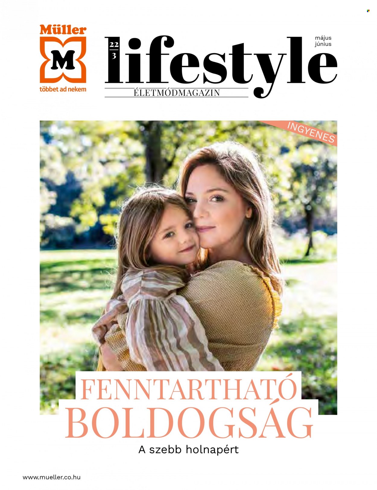 Müller akciós újságok. Oldal 1