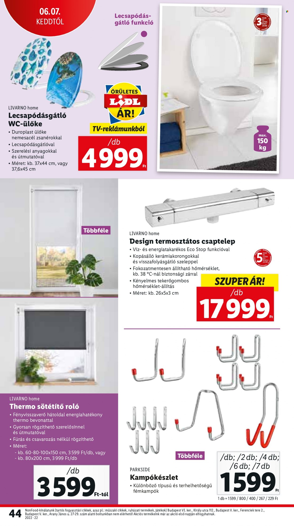 Lidl akciós újságok - 2022.06.02 - 2022.06.08. Oldal 44
