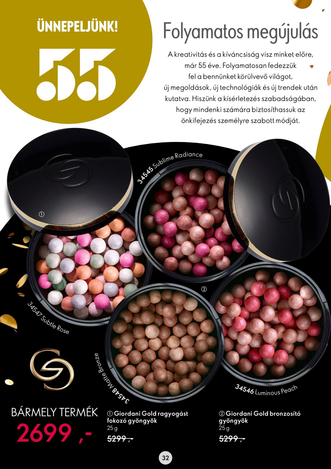 Oriflame akciós újságok - 2022.05.31 - 2022.06.21. Oldal 32