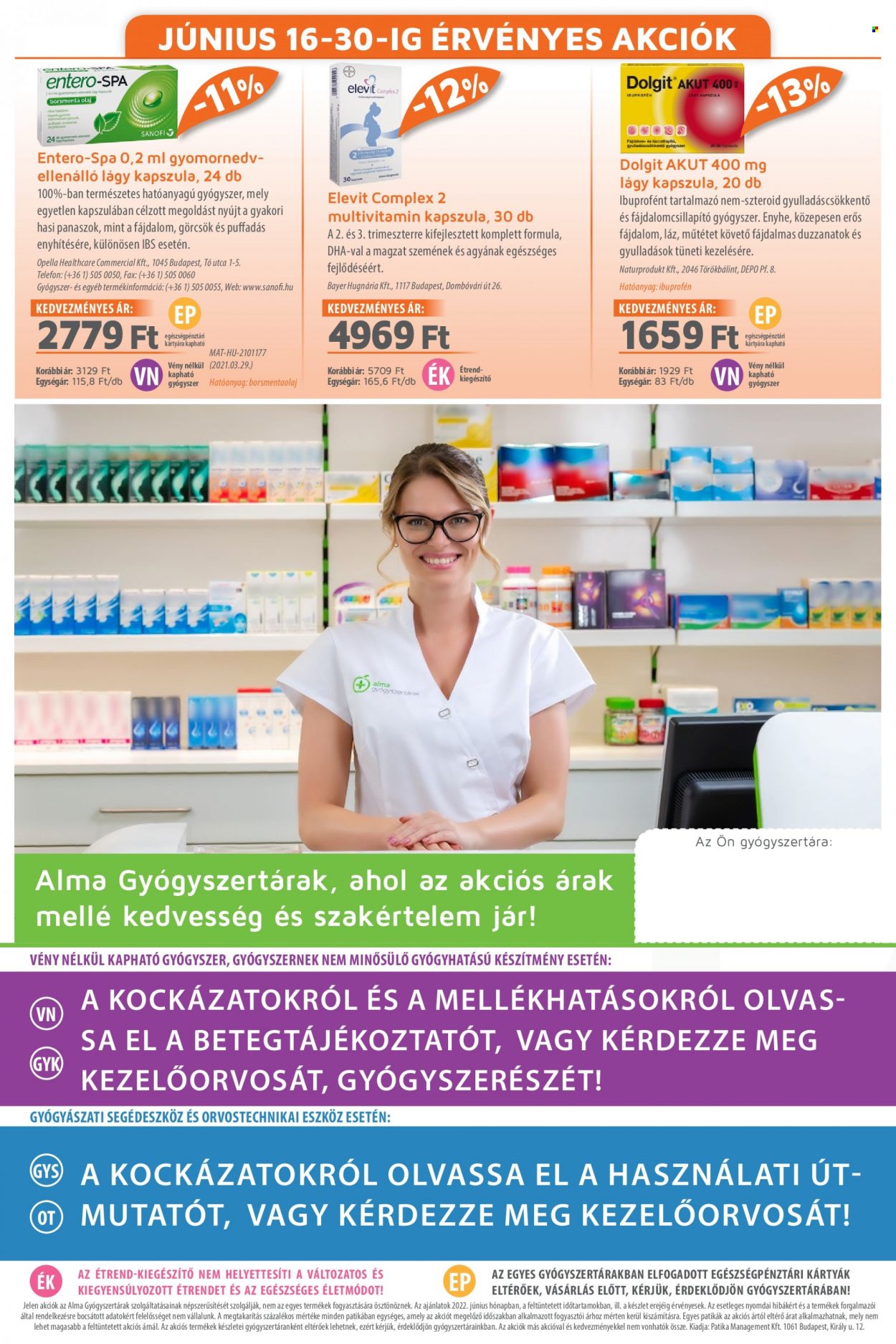Alma Gyógyszertárak akciós újságok - 2022.06.01 - 2022.06.30. Oldal 20