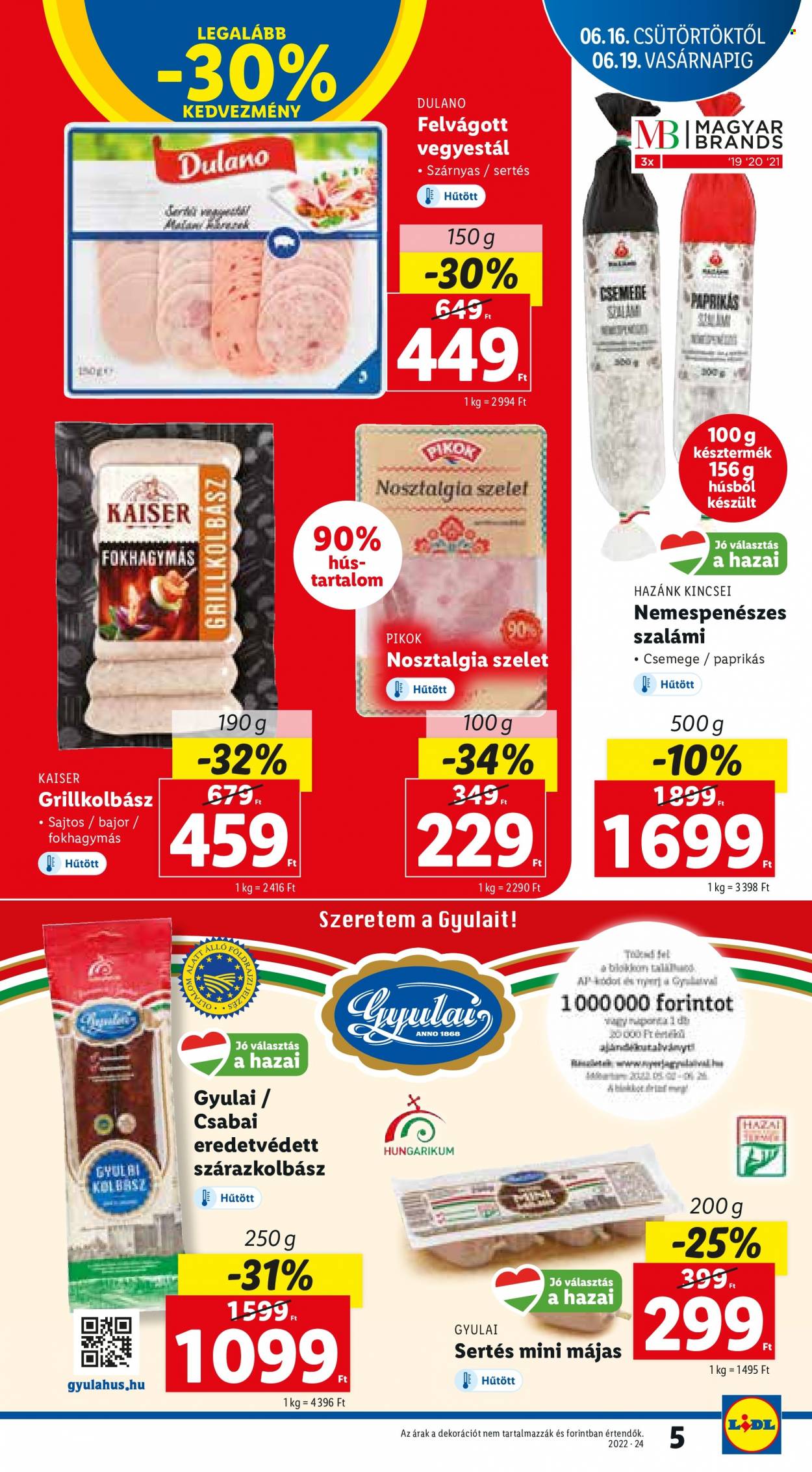 Lidl akciós újságok - 2022.06.16 - 2022.06.22. Oldal 5