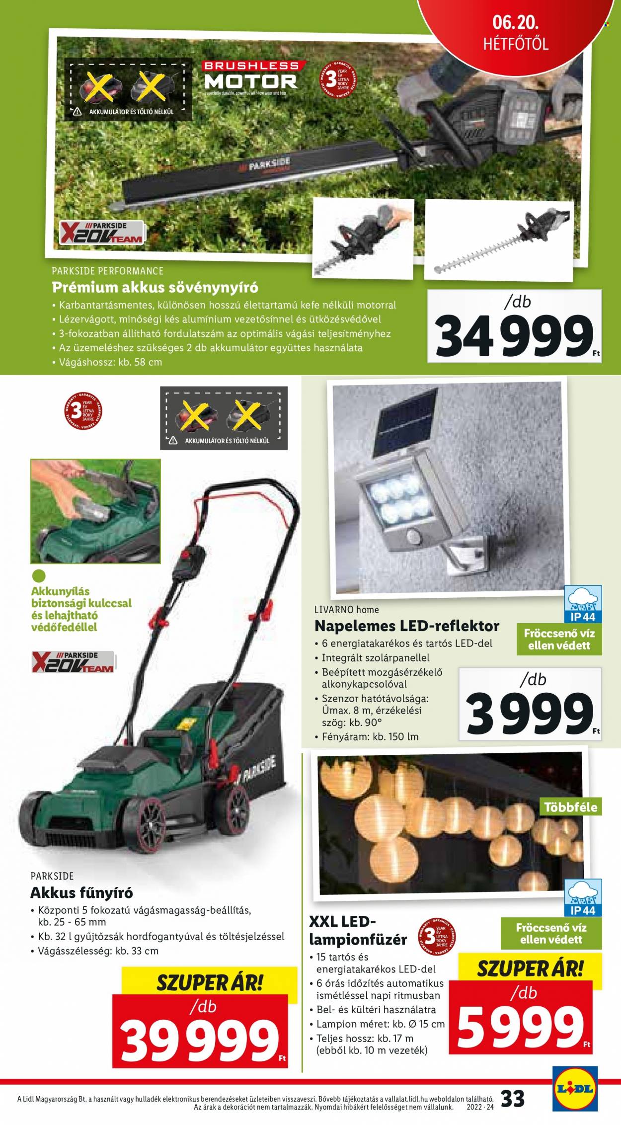 Lidl akciós újságok - 2022.06.16 - 2022.06.22. Oldal 33
