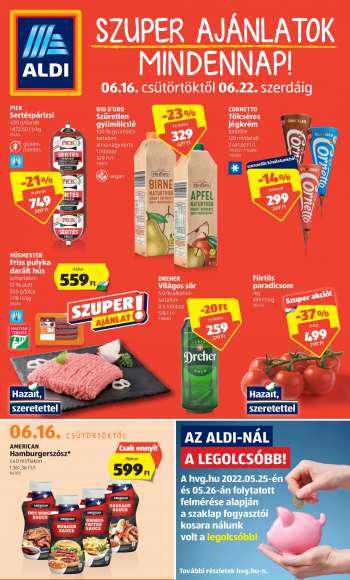 Újság Aldi - 2022.06.16 - 2022.06.22.