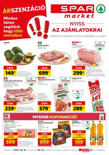 Újság SPAR market - 2022.06.16 - 2022.06.22.