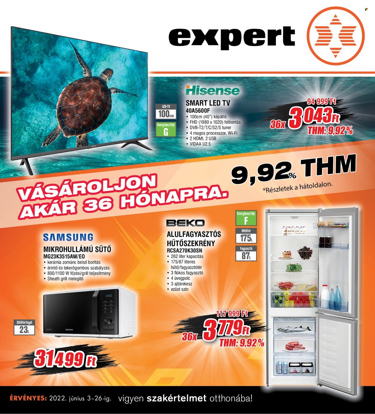 Expert akciós újságok - 2022.06.03 - 2022.06.26. Oldal 1