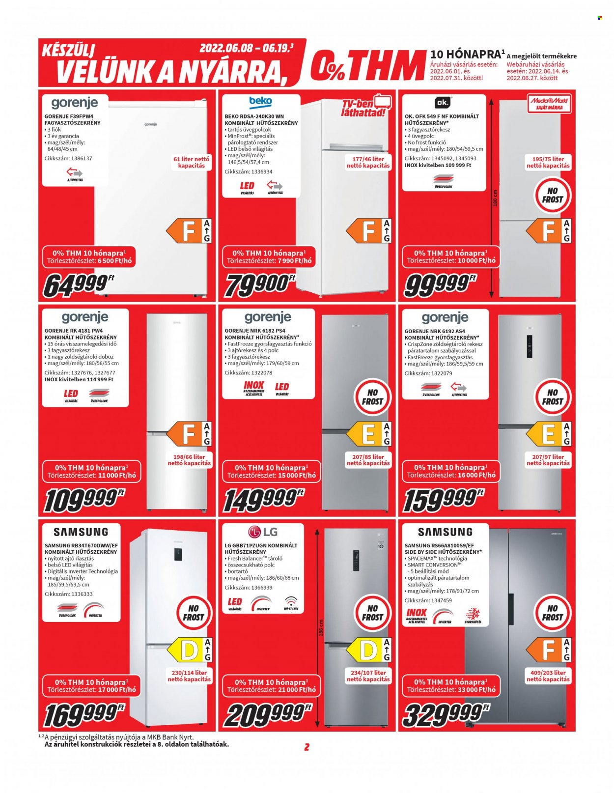 MediaMarkt akciós újságok - 2022.06.08 - 2022.06.19. Oldal 2