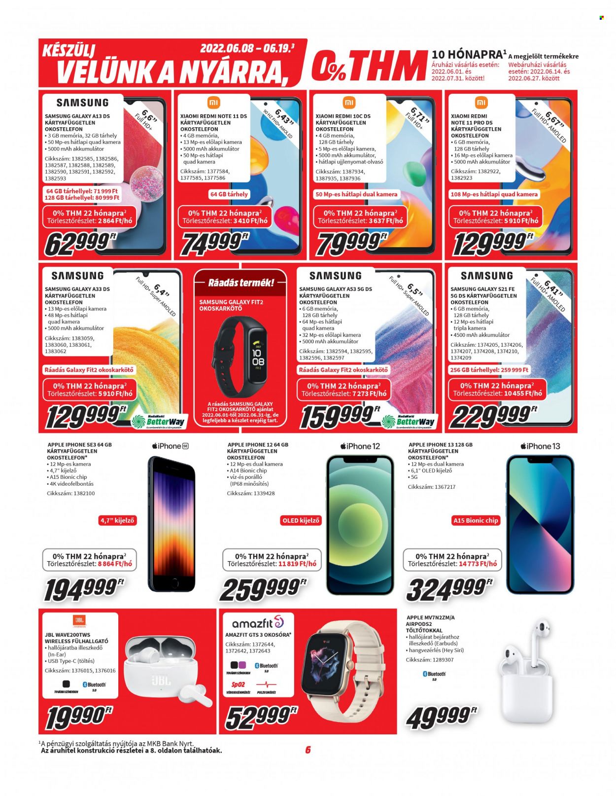 MediaMarkt akciós újságok - 2022.06.08 - 2022.06.19. Oldal 6