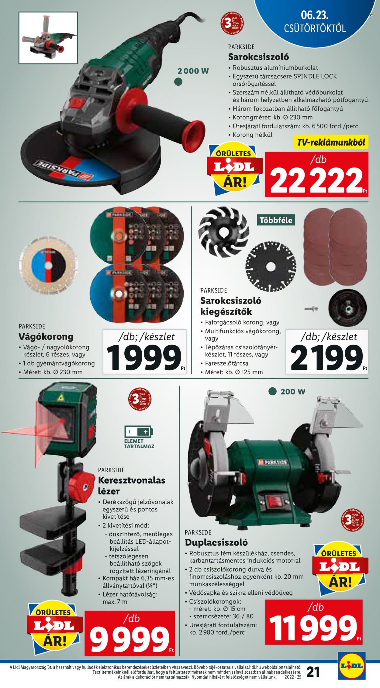 Lidl akciós újságok - 2022.06.23 - 2022.06.29. Oldal 21